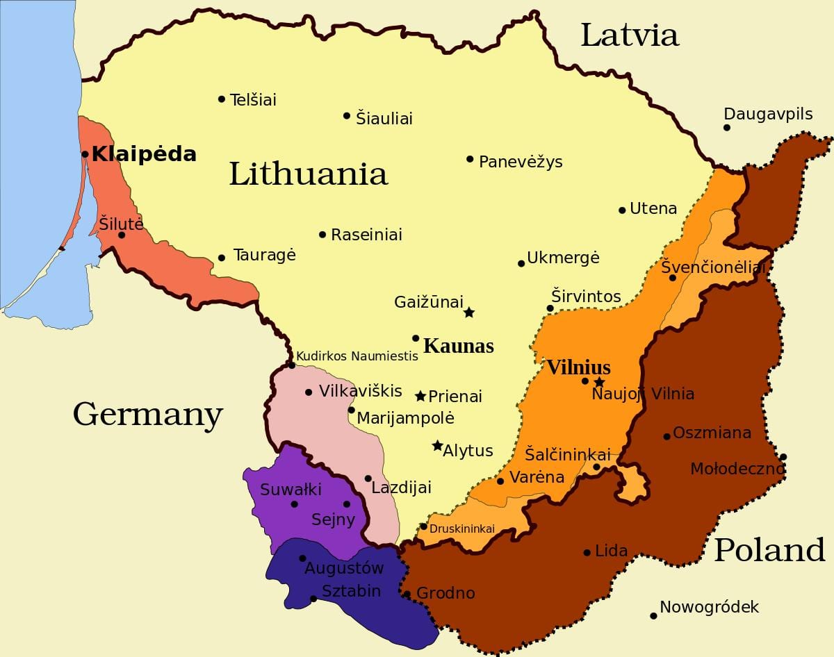 karte kauņa Lietuva