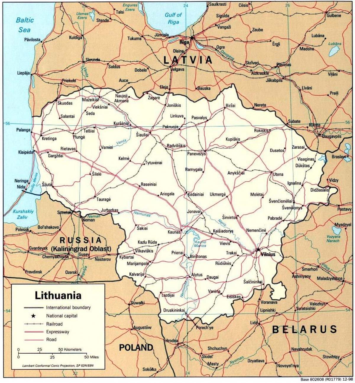 karte Lietuva