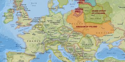 Karte Lietuva vēsture